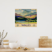 Wales travel poster (Küche)