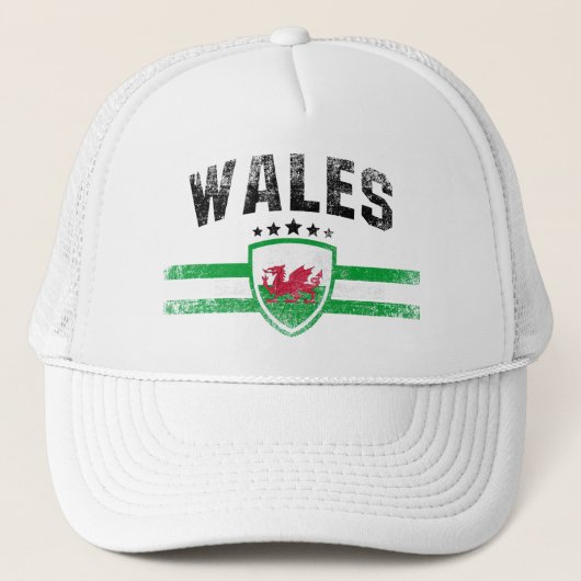 Wales Truckerkappe (Vorderseite)