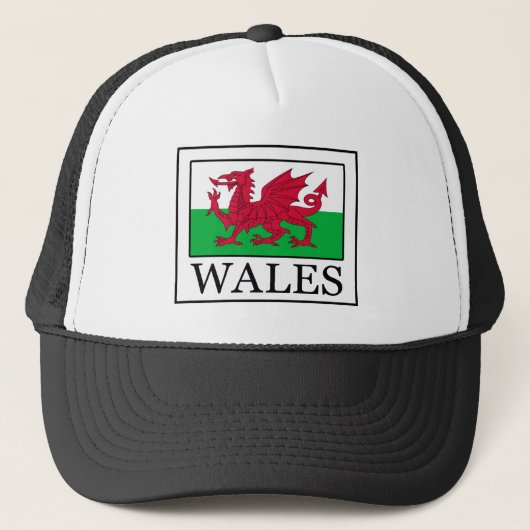 Wales Truckerkappe (Vorderseite)