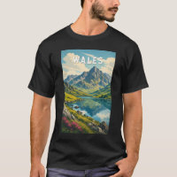 Wales Vereinigtes Königreich Illustration Reise Ku