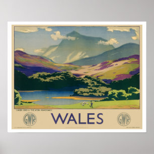 Wales Vintage Poster