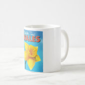 Wales Vintage Reiseplakat Kaffeetasse (VorderseiteRechts)