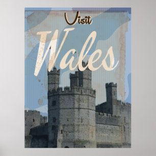 Wales Vintage Reiseplakat Poster