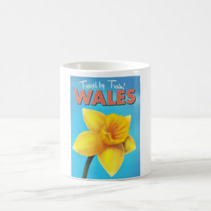 Wales Vintage-Reiseposter Kaffeetasse