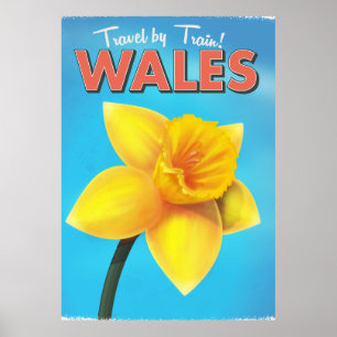 Wales Vintage-Reiseposter Poster