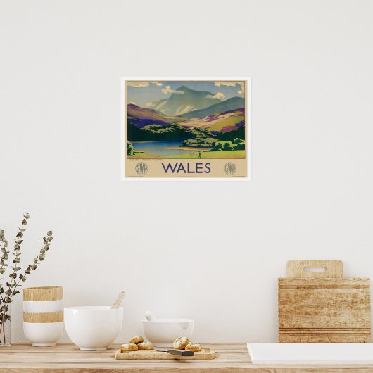 Wales Vintage Travel Poster (Küche)