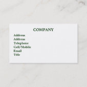 WALES VISITENKARTE (Rückseite)