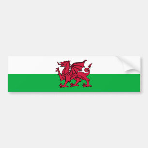 Wales - Waliser-Flagge Autoaufkleber