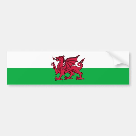 Wales - Waliser-Flagge Autoaufkleber (Vorne)