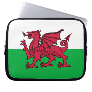 Wales - Waliser-Flagge Laptopschutzhülle