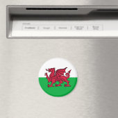 Wales - Walisische Flagge Magnet (In Situ (Geschirrspüler))