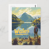 Wales Wandern Postkarte (Vorne/Hinten)
