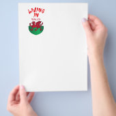 Wales-Wappen Flyer (Hand)