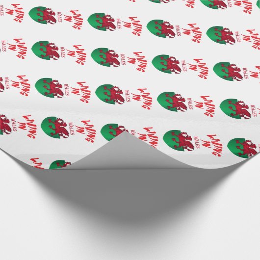 Wales-Wappen Geschenkpapier (Ecke)