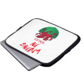 Wales-Wappen Laptopschutzhülle (Vorne Knopf)