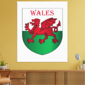 Wales-Wappen Leinwanddruck (Insitu (Wohnzimmer))