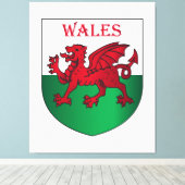 Wales-Wappen Leinwanddruck (Insitu (Holzboden))