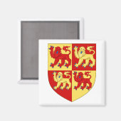 Wales-Wappen Magnet (Vorderseite/Rückseite)