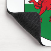Wales-Wappen Mousepad (Ecke)