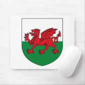Wales-Wappen Mousepad (Mit Mouse)