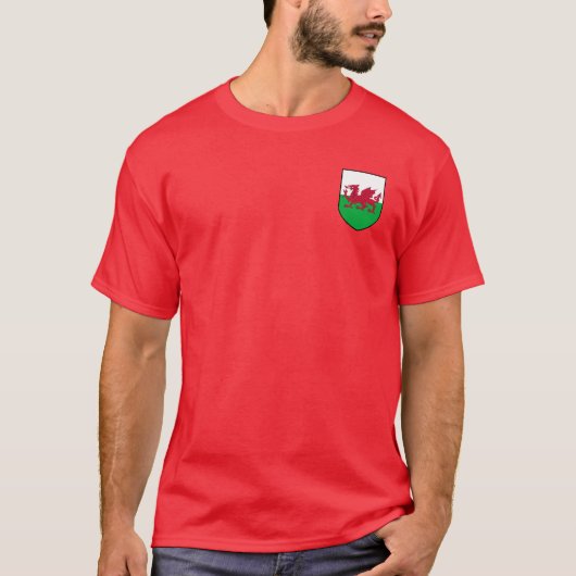 Wales-Wappen Shirt V1 (Vorderseite)