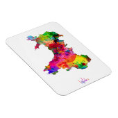 Wales Watercolor Karte Magnet (Rechte Seite)