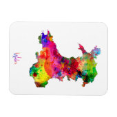 Wales Watercolor Karte Magnet (Horizontal)