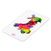 Wales Watercolor Karte Magnet (Linke Seite)