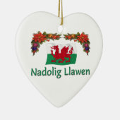 \ Wales-Weihnachten Keramikornament (Rechts)