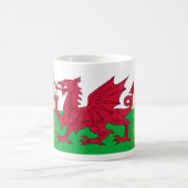 Wales Welch Flag Gold Weihnachtsbaumen Tasse (Mittel)