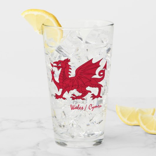 Wales & Welsh Dragon, Flag, Cymru Patriot / sport Glas (Vorderseite Ice)