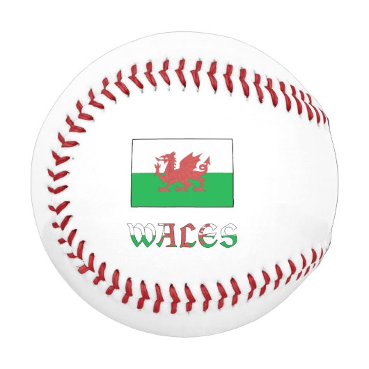 Wales Welsh Flag Personalisiert Baseball (Vorderseite Links)