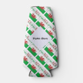 Wales Welsh Flag Personalisiert Flaschenkühler (Vorderseite)