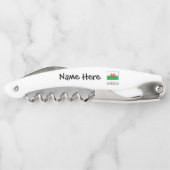Wales Welsh Flag Personalisiert Kellnermesser (Rückseite)