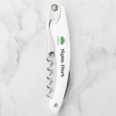 Wales Welsh Flag Personalisiert Kellnermesser (Vorderseite)