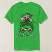 Wales Welsh Girl 2022 Weltmeisterschaft Fahne Cymr T-Shirt (Design vorne)