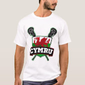 Wales Welsh Lacrosse T-Shirt (Vorderseite)
