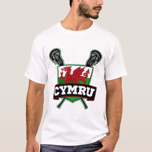 Wales Welsh Lacrosse T-Shirt (Vorderseite)