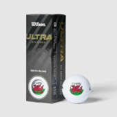 Wales Welsh Red dragon Cymru Flag Travel Golfball (Verpackungen)