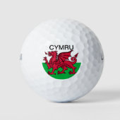Wales Welsh Red dragon Cymru Flag Travel Golfball (Vorderseite)