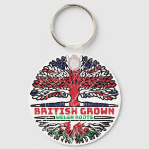 Wales Welsh UK Vereinigtes Königreich British Tree Schlüsselanhänger