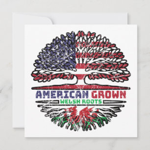 Wales Welsh US American USA United Staaten Tree Karte