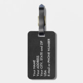 Wales-Wimpel mit Qualitätslederblick Gepäckanhänger (Rückseite vertikal)