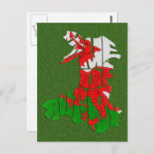 Wales-Zuhause des Rugbys Postkarte (Vorne/Hinten)