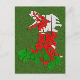Wales-Zuhause des Rugbys Postkarte