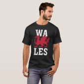 Wales Zuhause Pride Welsh Flag T-Shirt (Vorne ganz)