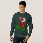 Wales Zuhause von Rugby Map Sweatshirt (Vorne ganz)