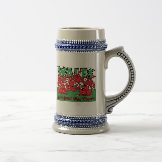 WalesGrand Slam-Rugby 2012 Stein Bierglas (Rechts)