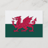 Waleskarte und/oder -flagge visitenkarte (Rückseite)