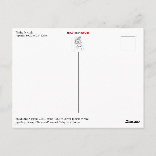 Walfang Postkarte (Rückseite)